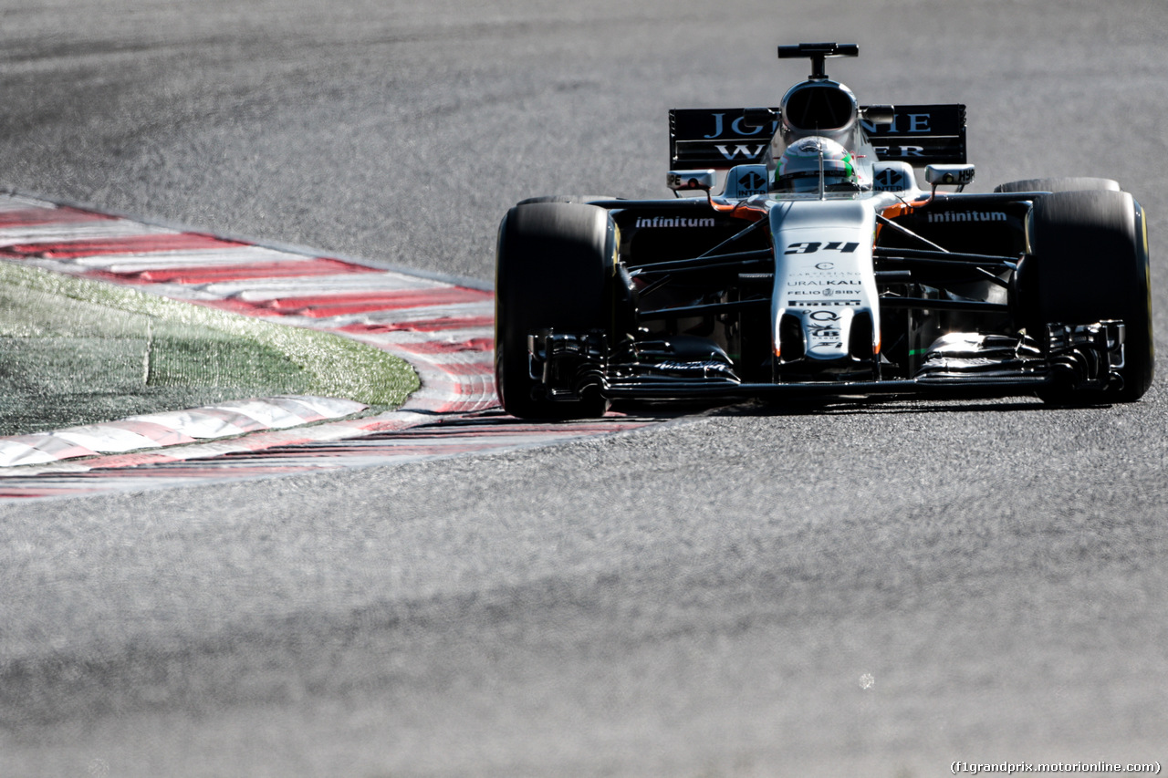 TEST F1 BARCELLONA 1 MARZO, Alfonso Celis Jr (MEX) Sahara Force India F1 VJM10 Development Driver.
01.03.2017.