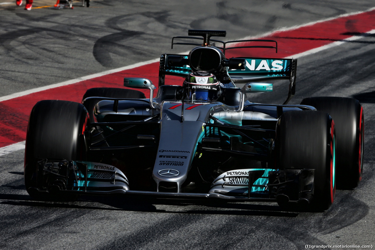 TEST F1 BARCELLONA 1 MARZO, Valtteri Bottas (FIN) Mercedes AMG F1 W08.
01.03.2017.