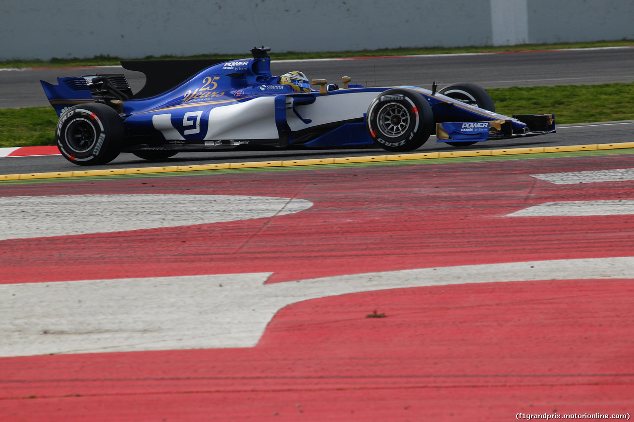 TEST F1 BARCELLONA 1 MARZO, 01.03.2017 - Marcus Ericsson (SUE) Sauber C36