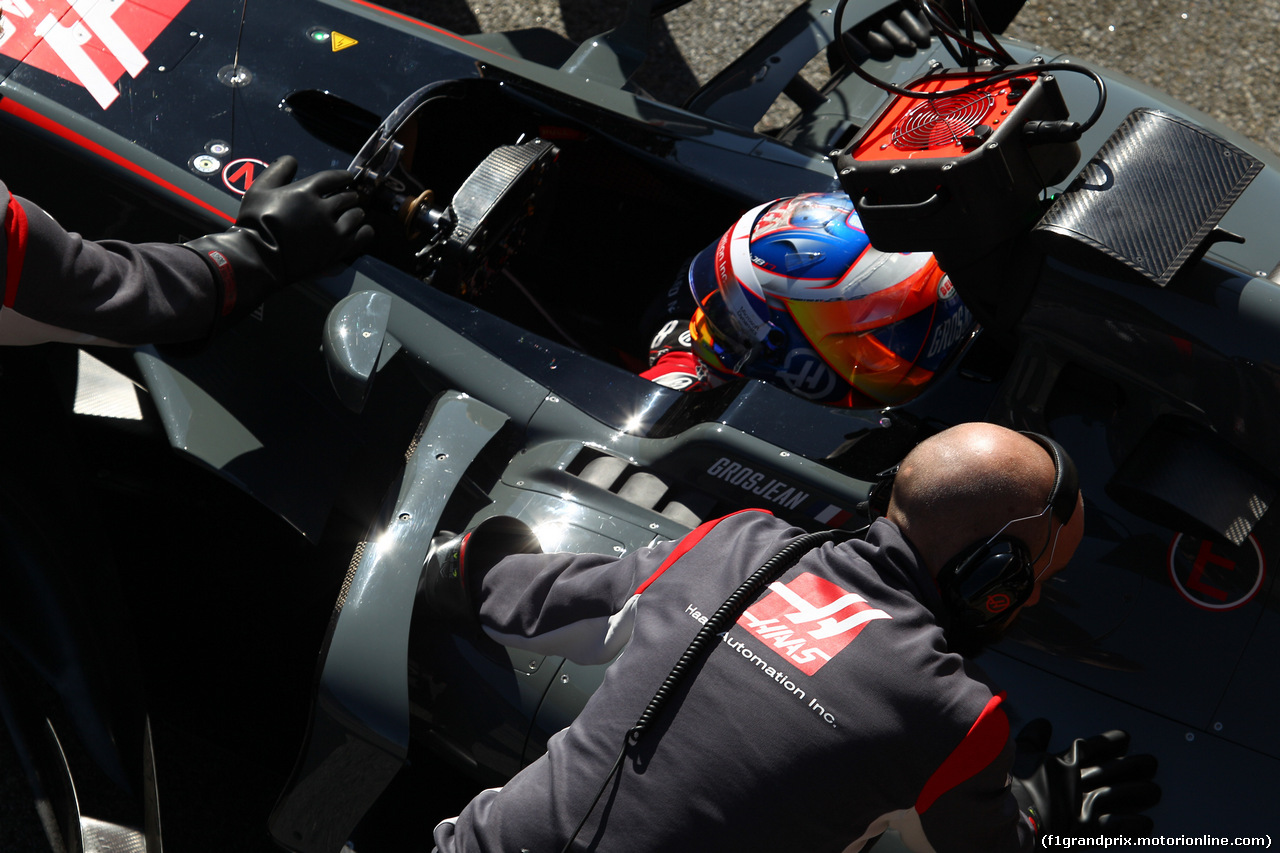 TEST F1 BARCELLONA 1 MARZO, 01.03.2017 - Romain Grosjean (FRA) Haas F1 Team VF-17