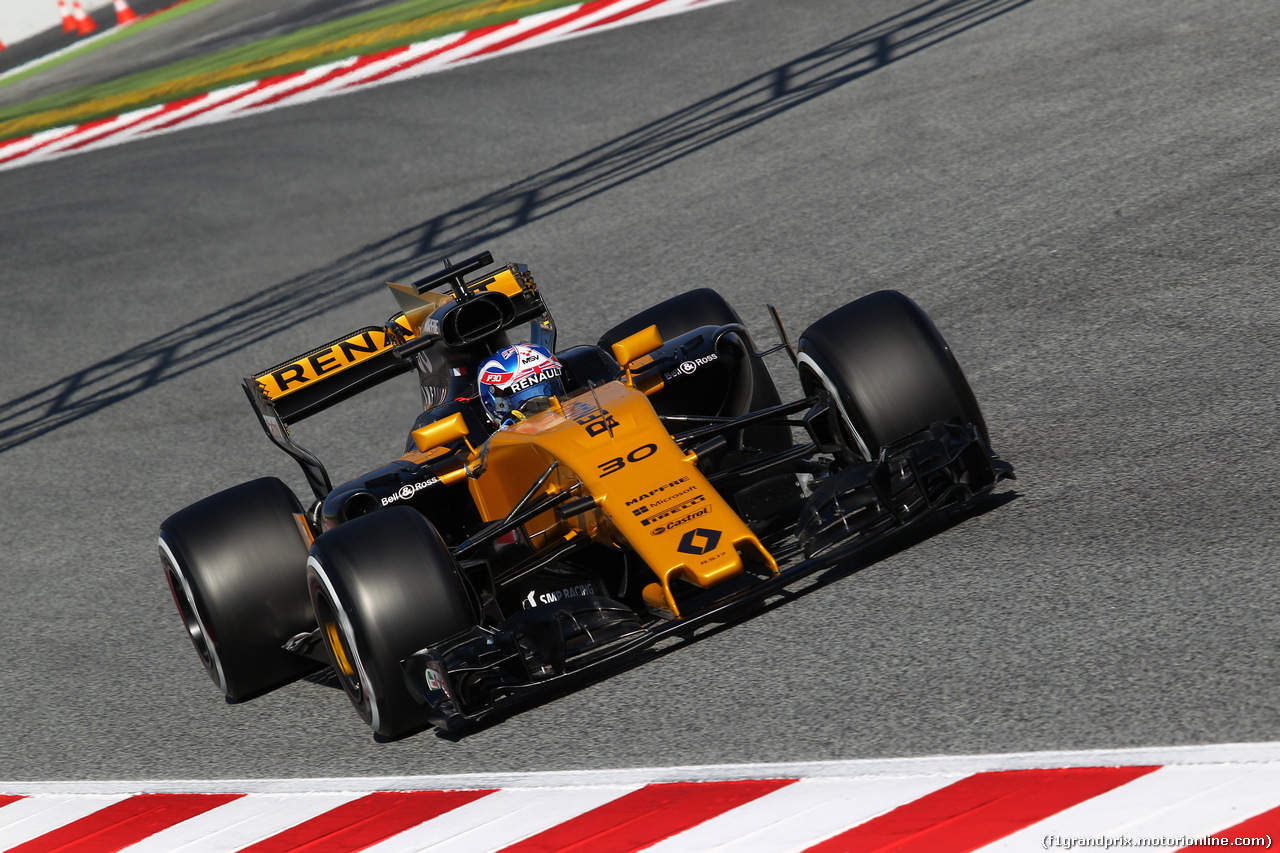 TEST F1 BARCELLONA 1 MARZO, 01.03.2017 - Jolyon Palmer (GBR) Renault Sport F1 Team RS17