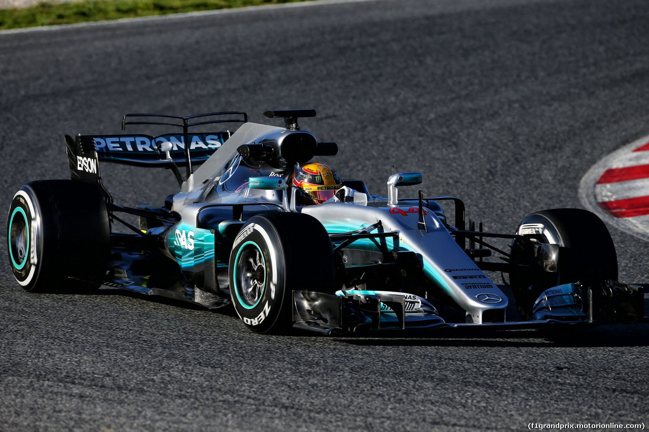 TEST F1 BARCELLONA 1 MARZO, Lewis Hamilton (GBR) Mercedes AMG F1 W08.
01.03.2017.