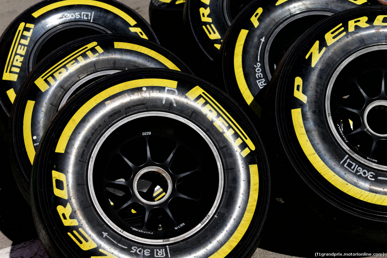 TEST F1 BARCELLONA 1 MARZO, Pirelli tyres.
01.03.2017.