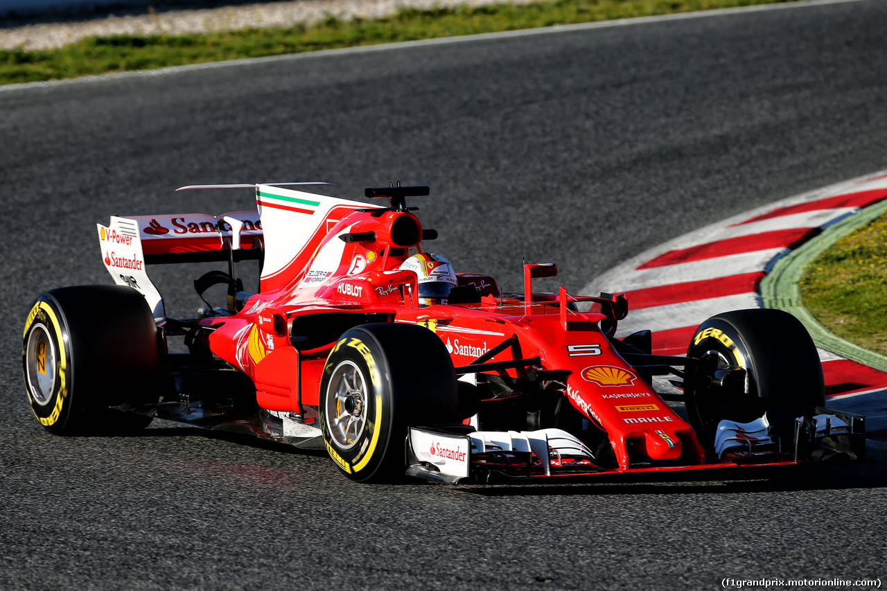 TEST F1 BARCELLONA 1 MARZO, Sebastian Vettel (GER) Ferrari SF70H.
01.03.2017.