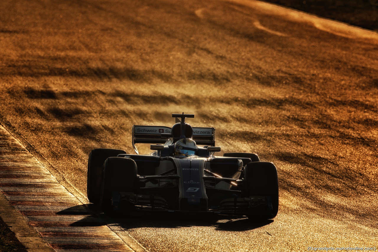 TEST F1 BARCELLONA 1 MARZO, Marcus Ericsson (SWE) Sauber C36.
01.03.2017.