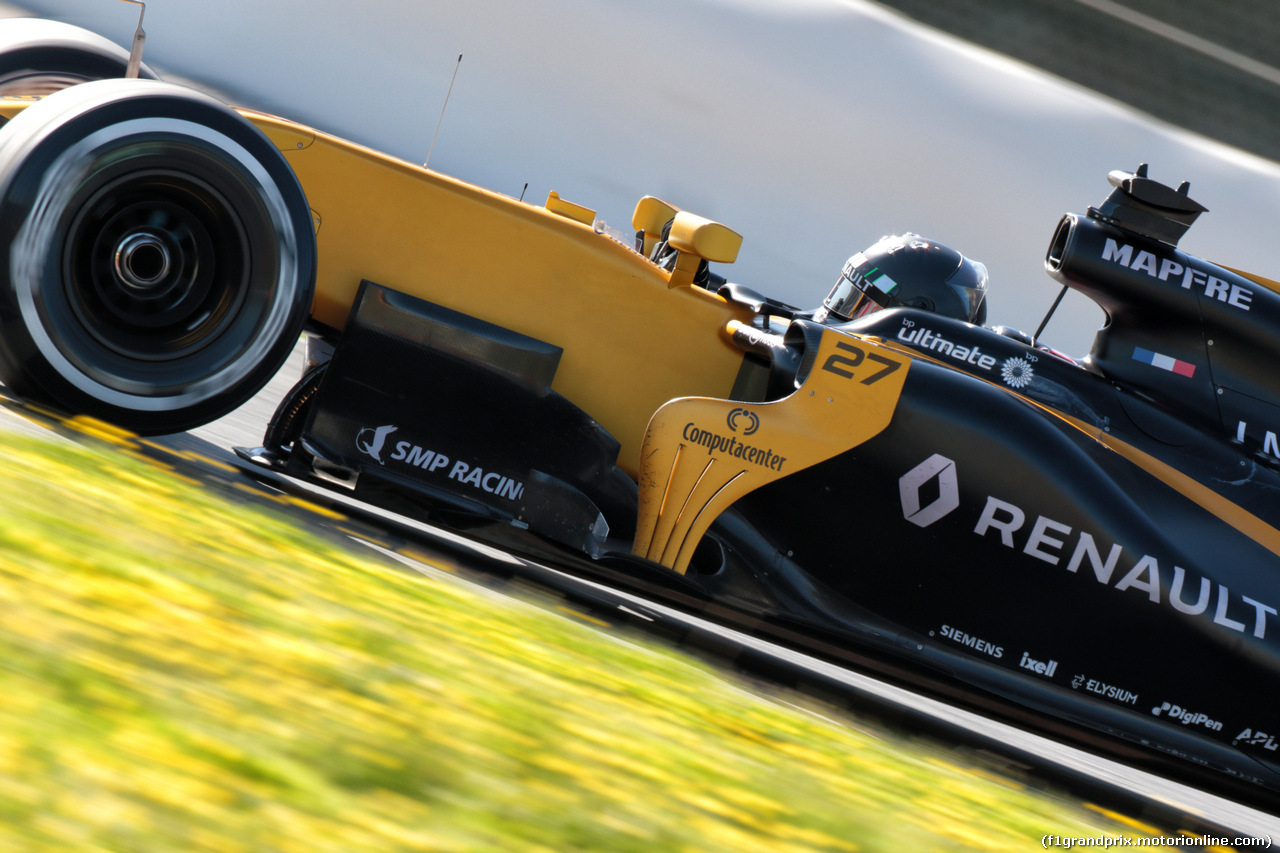 TEST F1 BARCELLONA 1 MARZO, Nico Hulkenberg (GER) Renault Sport F1 Team RS17.
01.03.2017.