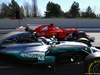 TEST F1 BARCELLONA 1 MARZO, Valtteri Bottas (FIN) Mercedes AMG F1 W08 e Sebastian Vettel (GER) Ferrari SF70H.
01.03.2017.