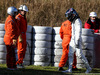 TEST F1 BARCELLONA 1 MARZO, Lance Stroll (CDN) Williams FW40 crashed into a tyre barrier.
01.03.2017.