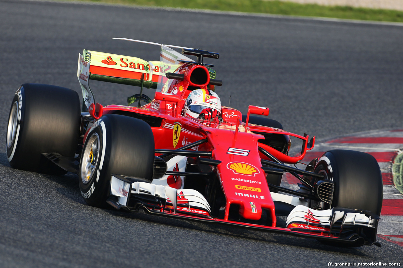 TEST F1 BARCELLONA 27 FEBBRAIO, Sebastian Vettel (GER) Ferrari SF70H.
27.02.2017.
