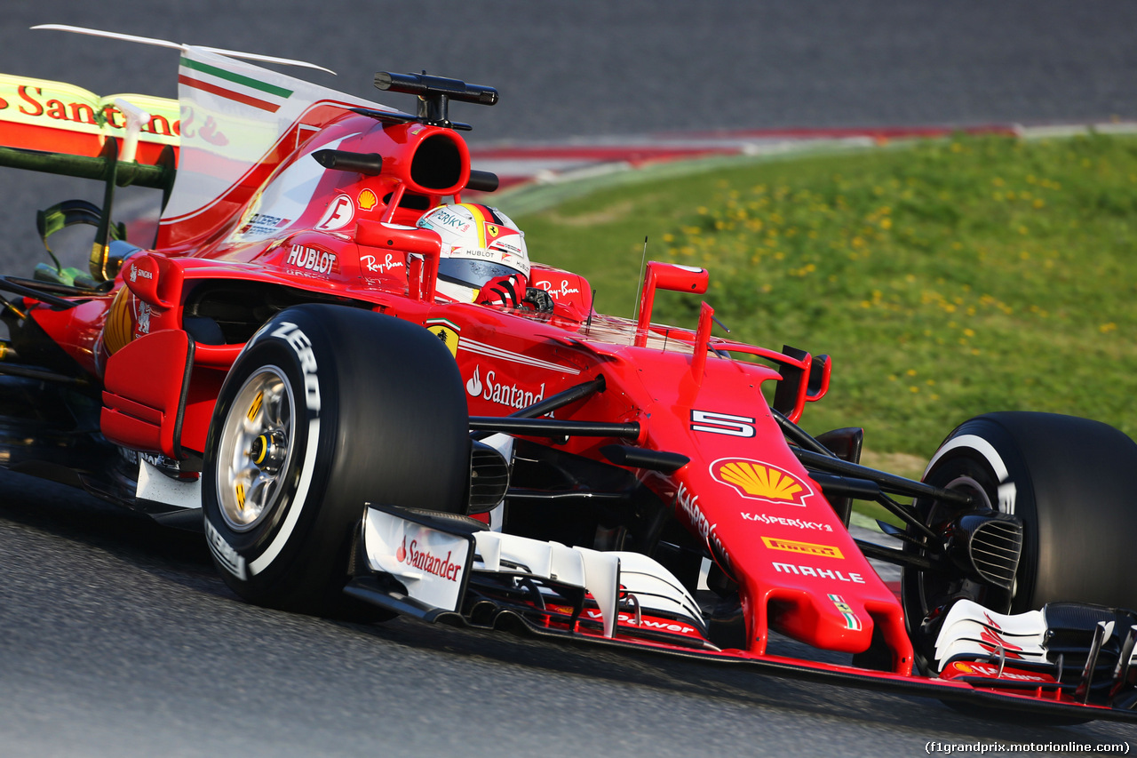 TEST F1 BARCELLONA 27 FEBBRAIO, Sebastian Vettel (GER) Ferrari SF70H.
27.02.2017.