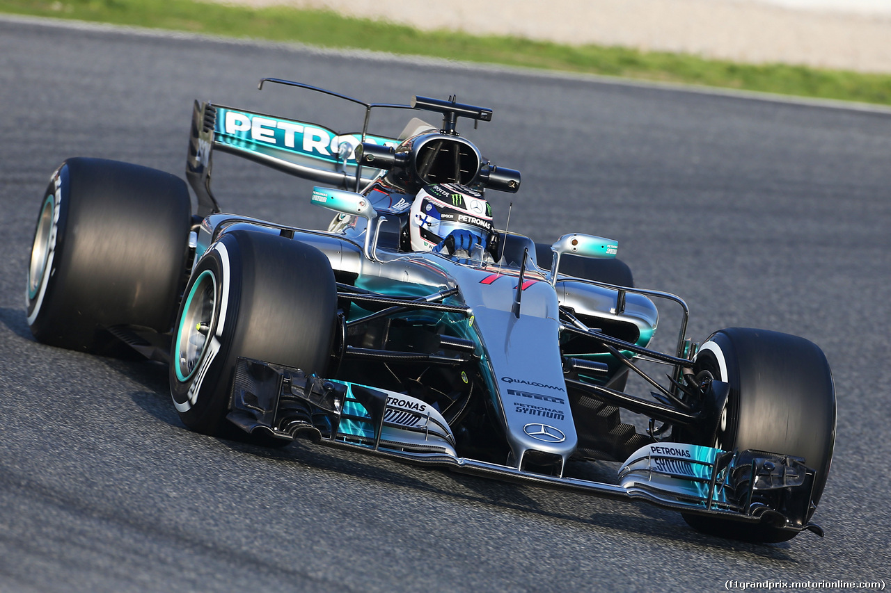 TEST F1 BARCELLONA 27 FEBBRAIO, Valtteri Bottas (FIN) Mercedes AMG F1 W08.
27.02.2017.