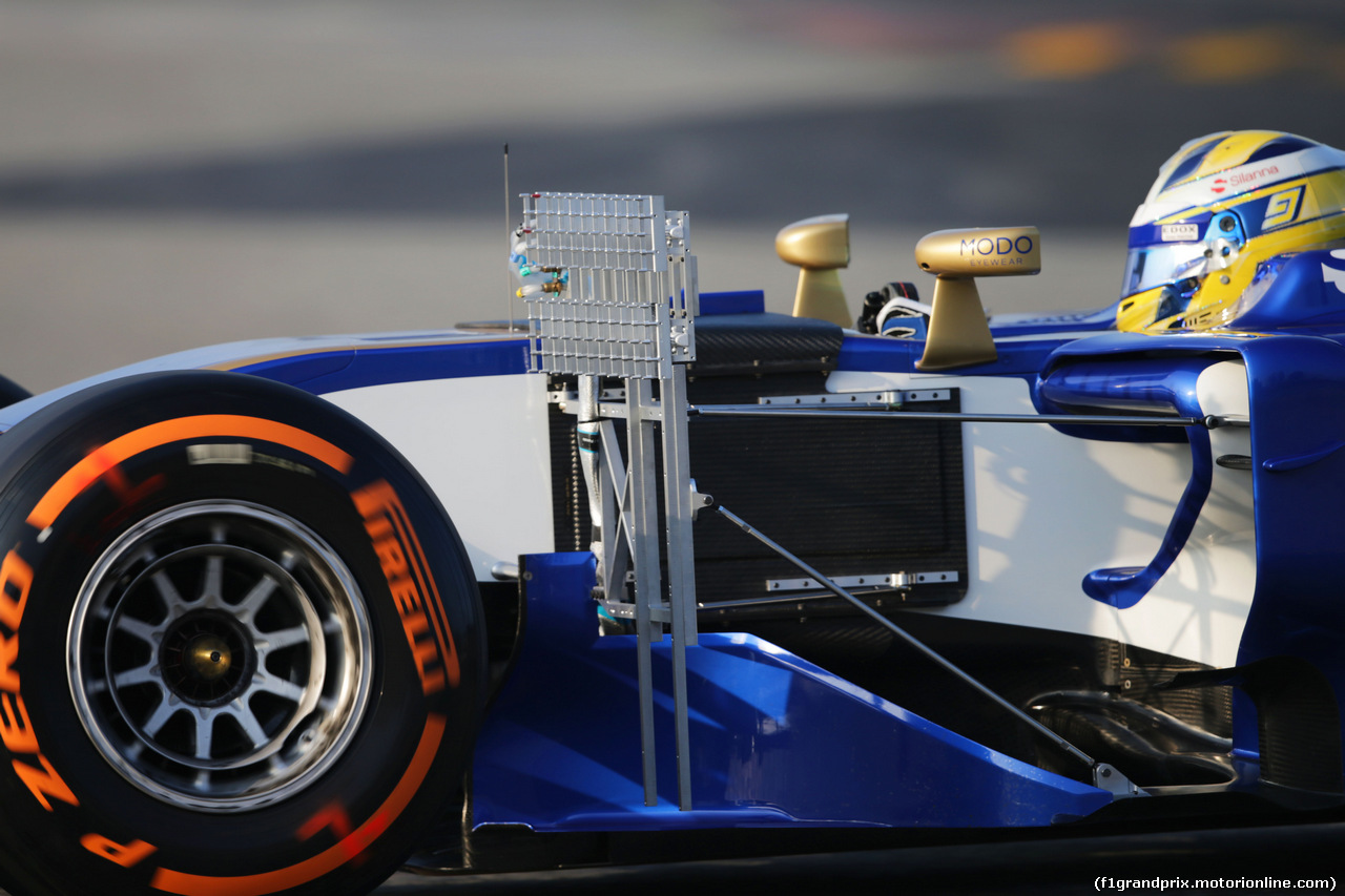 TEST F1 BARCELLONA 27 FEBBRAIO, Marcus Ericsson (SWE) Sauber C36 running sensor equipment.
27.02.2017.