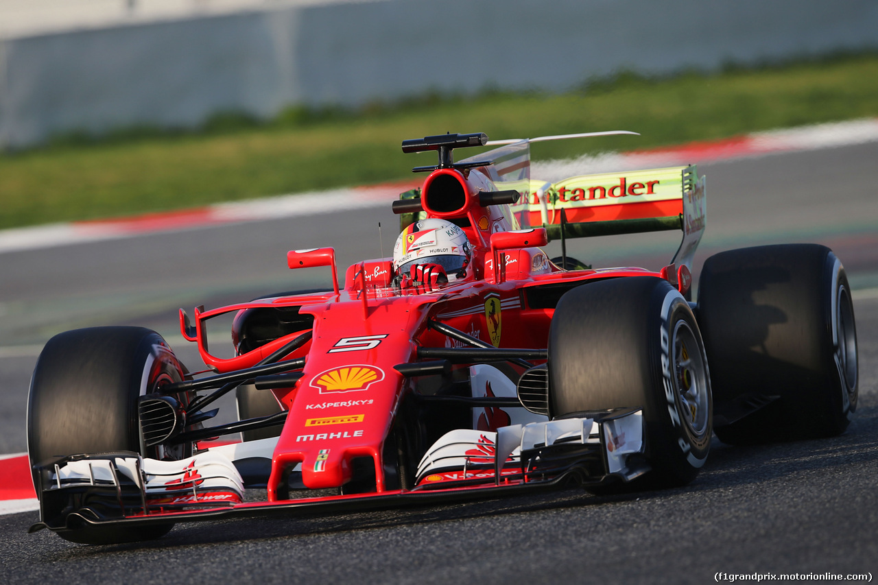 TEST F1 BARCELLONA 27 FEBBRAIO, Sebastian Vettel (GER) Ferrari SF70H.
27.02.2017.