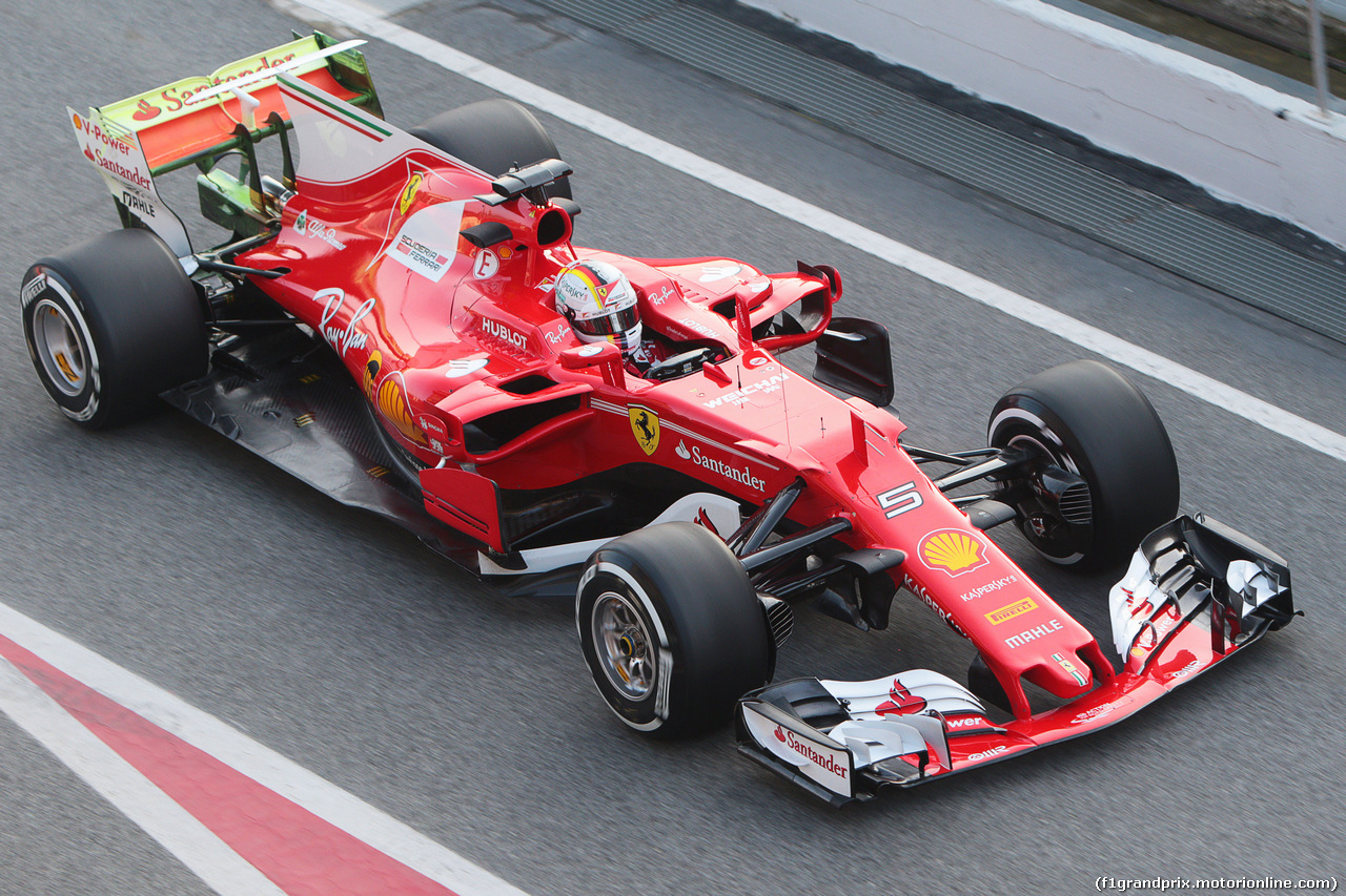 TEST F1 BARCELLONA 27 FEBBRAIO, Sebastian Vettel (GER) Ferrari SF70H.
27.02.2017.