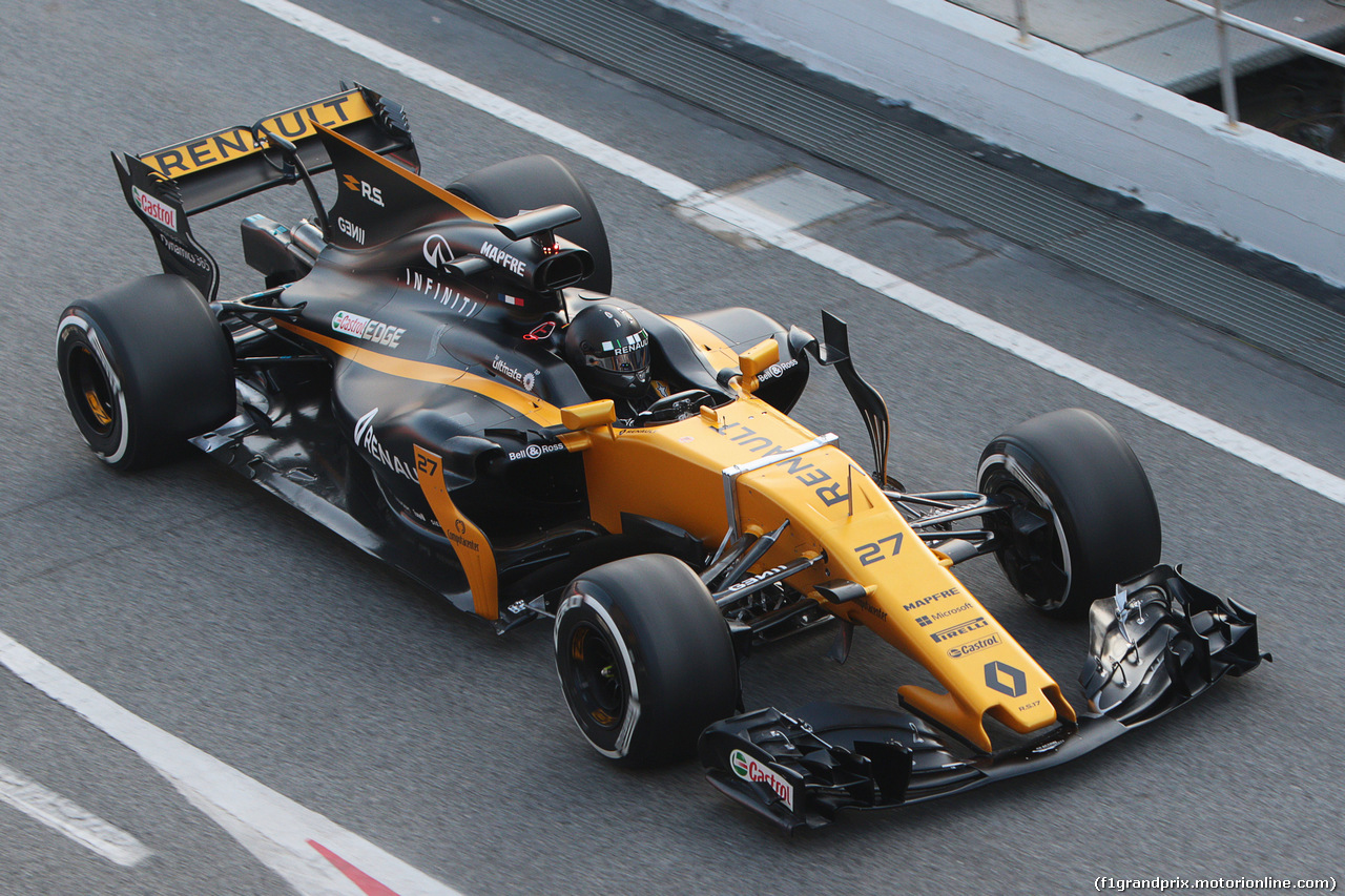 TEST F1 BARCELLONA 27 FEBBRAIO, Nico Hulkenberg (GER) Renault Sport F1 Team RS17.
27.02.2017.
