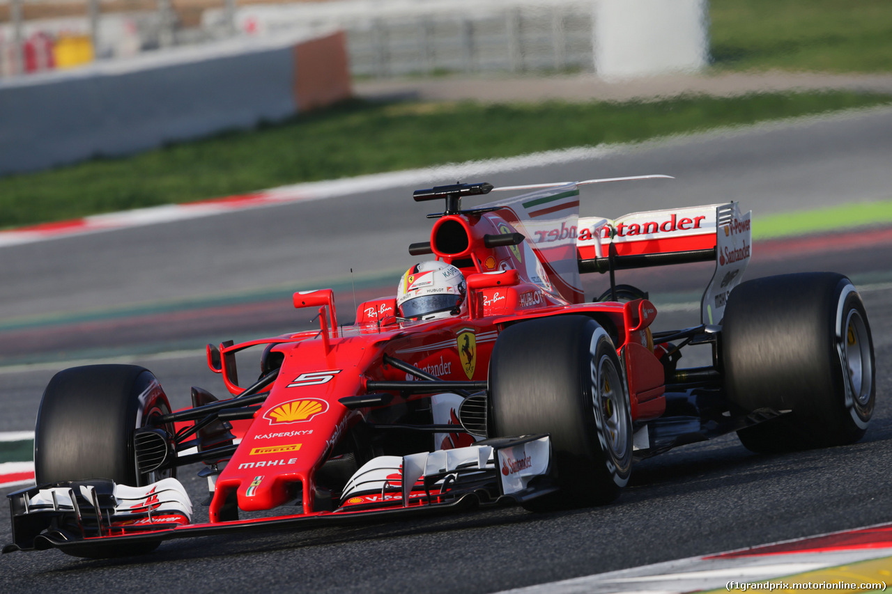TEST F1 BARCELLONA 27 FEBBRAIO, Sebastian Vettel (GER) Ferrari SF70H.
27.02.2017.