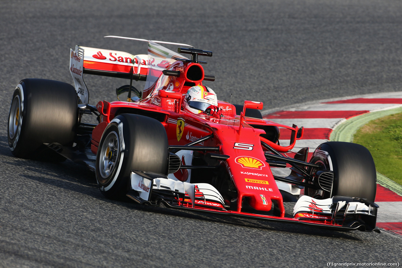 TEST F1 BARCELLONA 27 FEBBRAIO, Sebastian Vettel (GER) Ferrari SF70H.
27.02.2017.