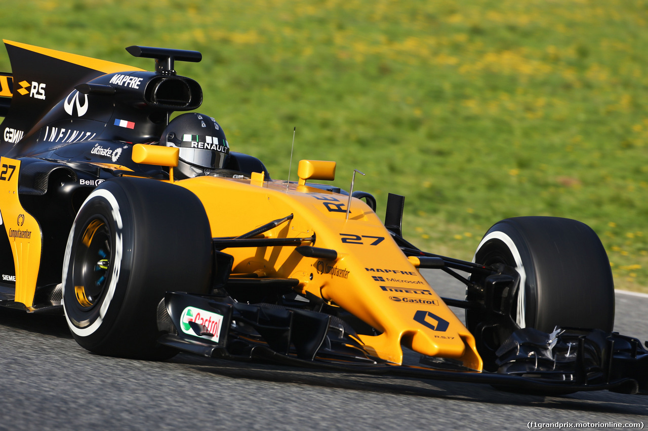 TEST F1 BARCELLONA 27 FEBBRAIO, Nico Hulkenberg (GER) Renault Sport F1 Team RS17.
27.02.2017.