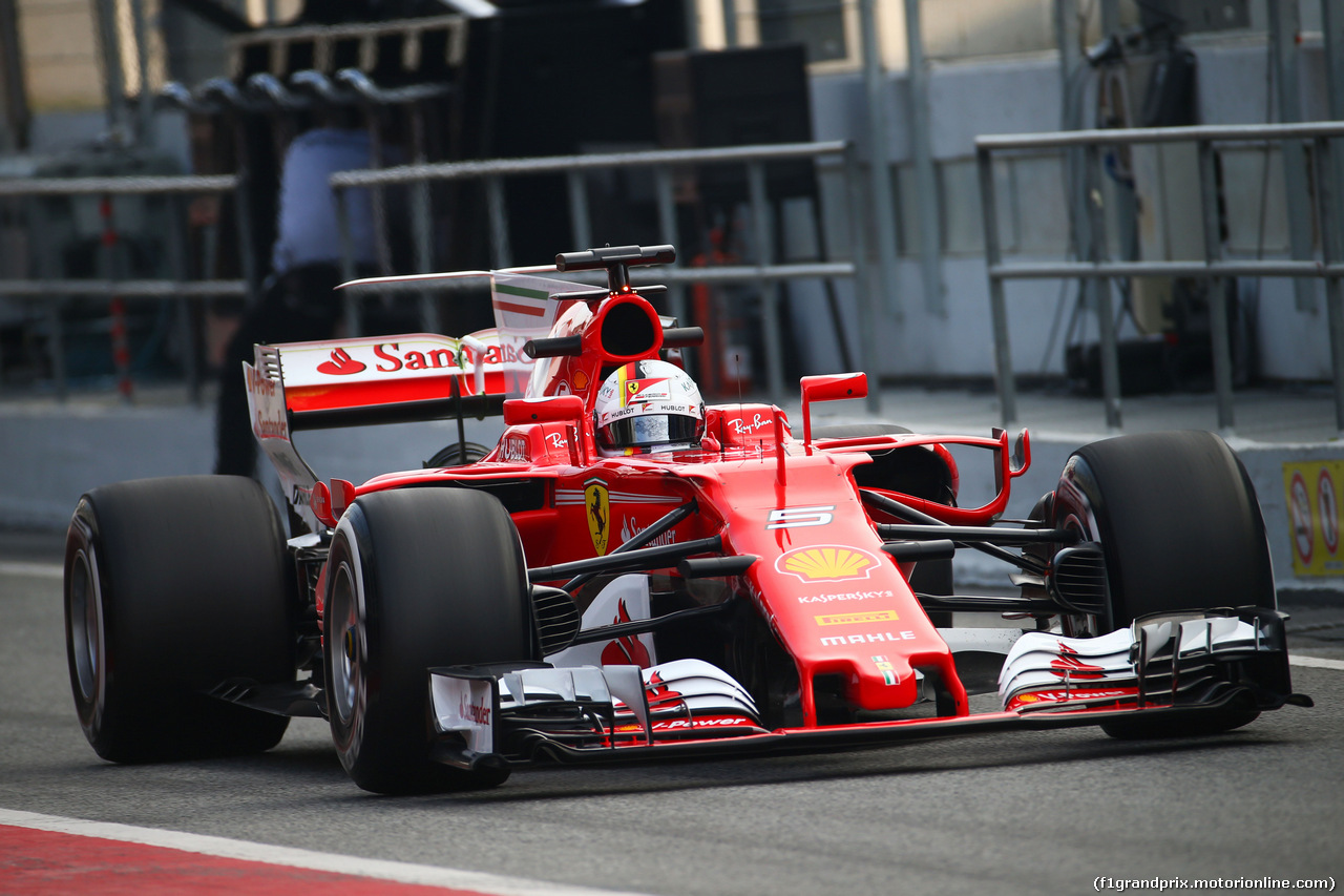 TEST F1 BARCELLONA 27 FEBBRAIO, Sebastian Vettel (GER) Ferrari SF70H.
27.02.2017.