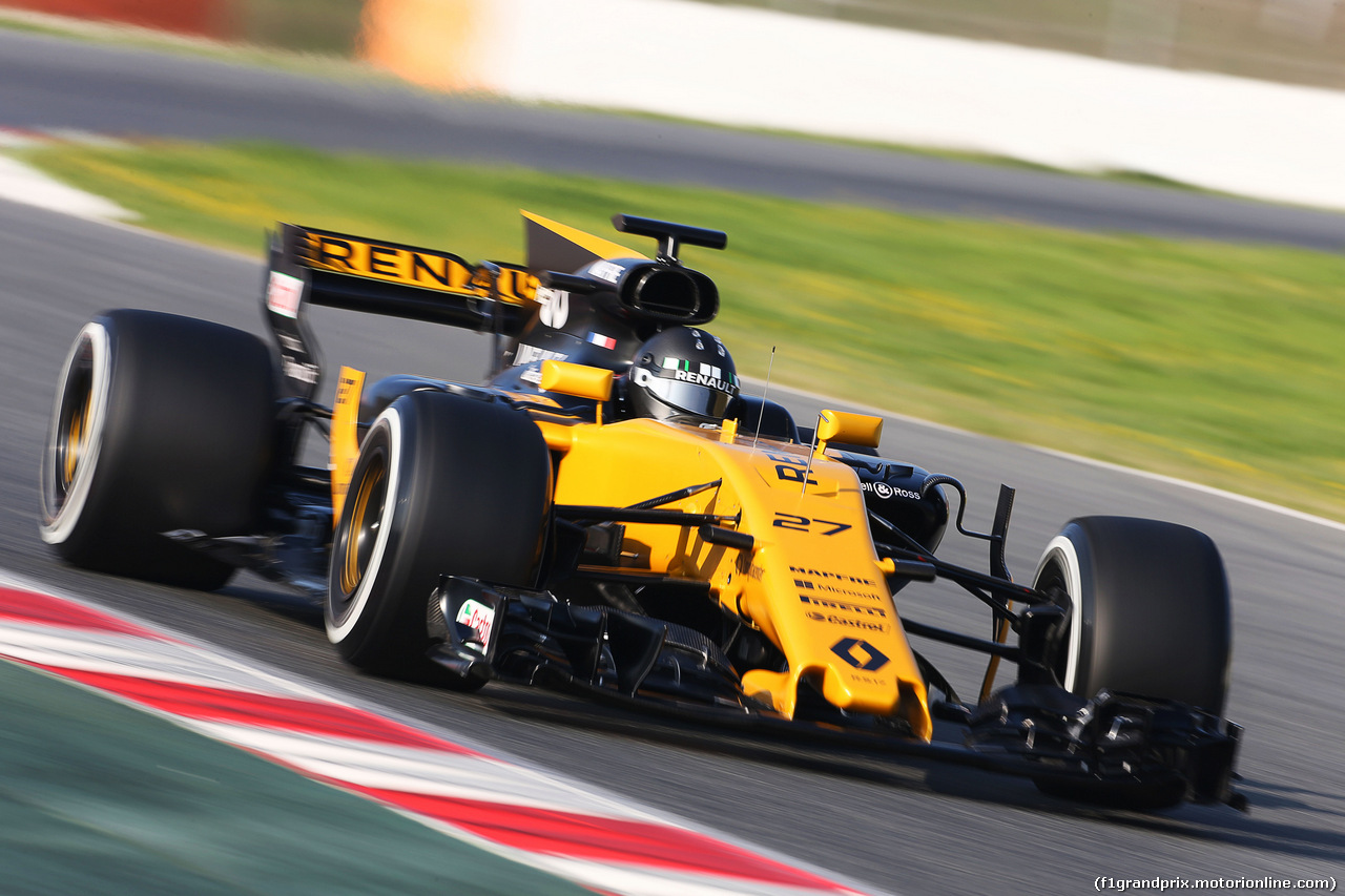 TEST F1 BARCELLONA 27 FEBBRAIO, Nico Hulkenberg (GER) Renault Sport F1 Team RS17.
27.02.2017.