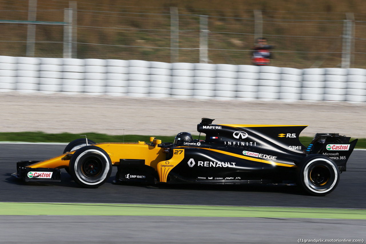 TEST F1 BARCELLONA 27 FEBBRAIO, Nico Hulkenberg (GER) Renault Sport F1 Team RS17.
27.02.2017.