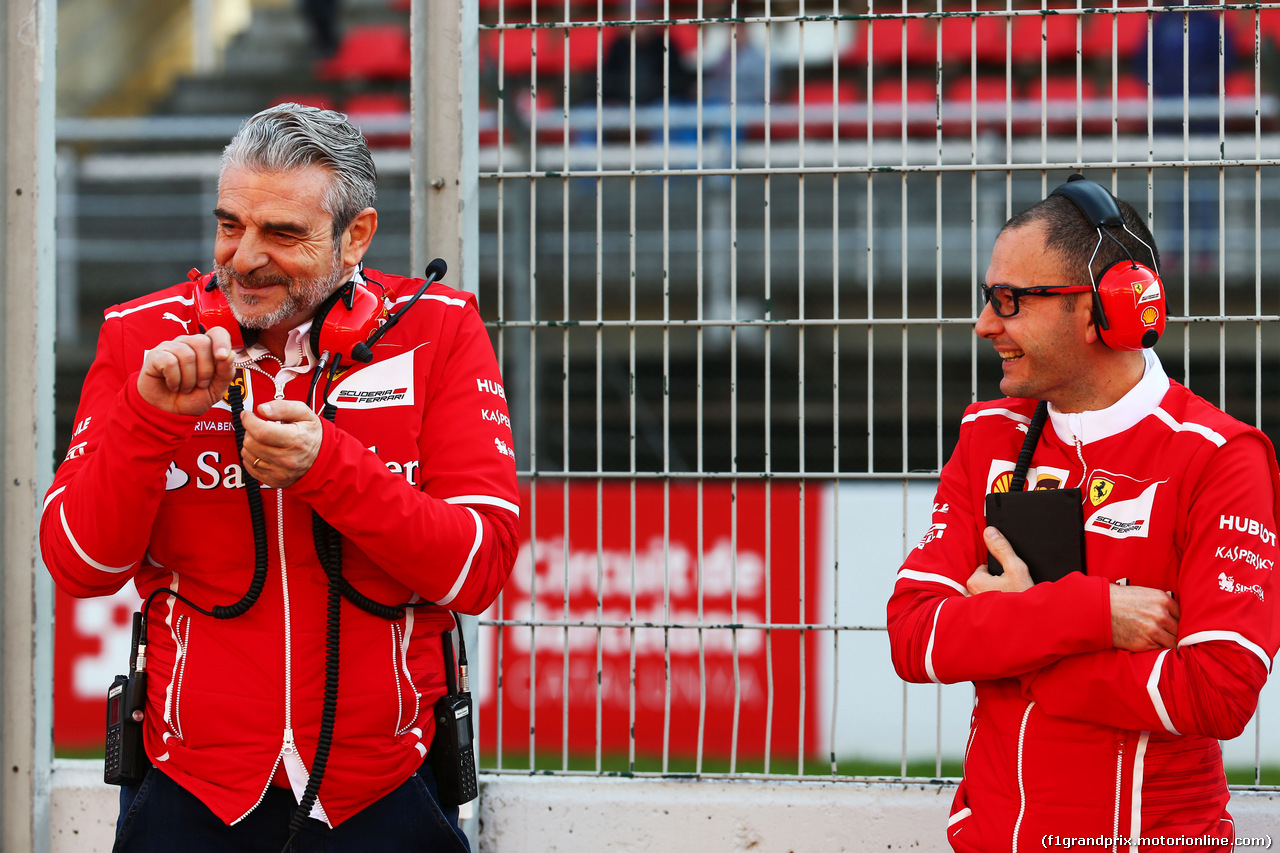 TEST F1 BARCELLONA 27 FEBBRAIO, Maurizio Arrivabene (ITA) Ferrari Team Principal (Left).
27.02.2017.