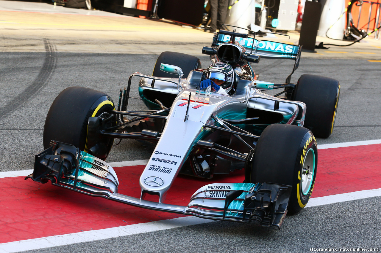 TEST F1 BARCELLONA 27 FEBBRAIO, Valtteri Bottas (FIN) Mercedes AMG F1 W08.
27.02.2017.