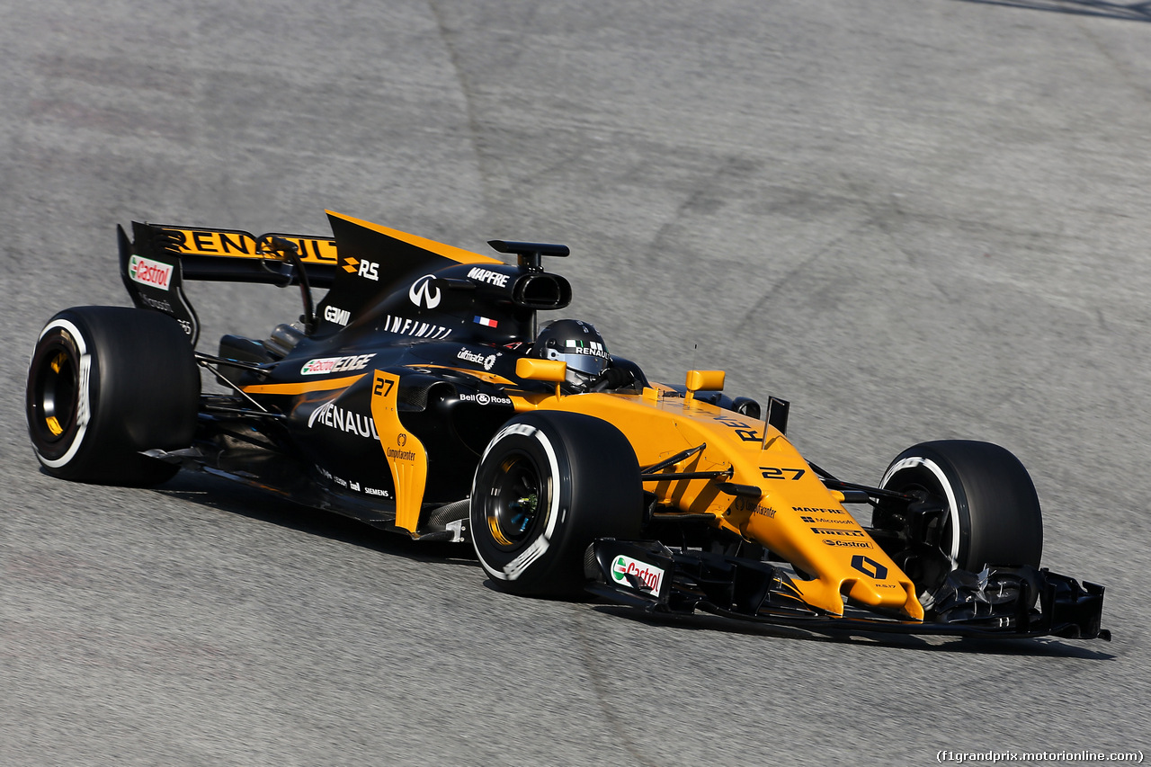 TEST F1 BARCELLONA 27 FEBBRAIO, Nico Hulkenberg (GER) Renault Sport F1 Team RS17.
27.02.2017.