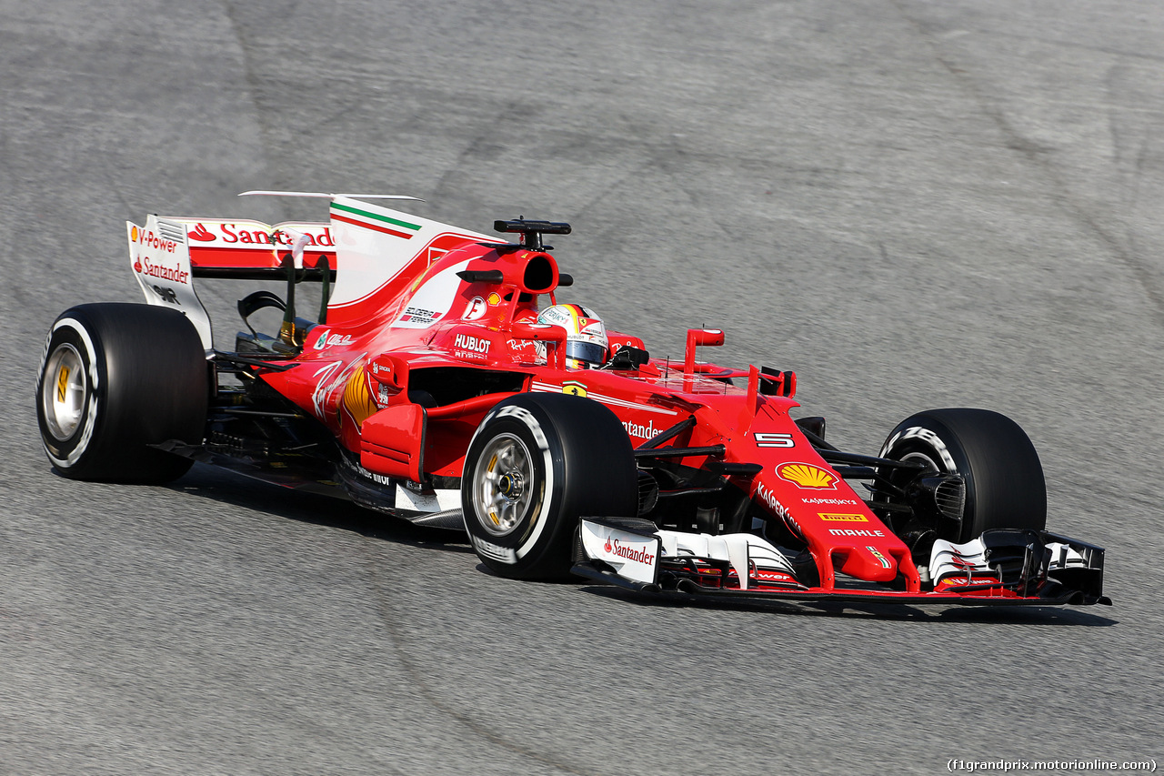 TEST F1 BARCELLONA 27 FEBBRAIO, Sebastian Vettel (GER) Ferrari SF70H.
27.02.2017.