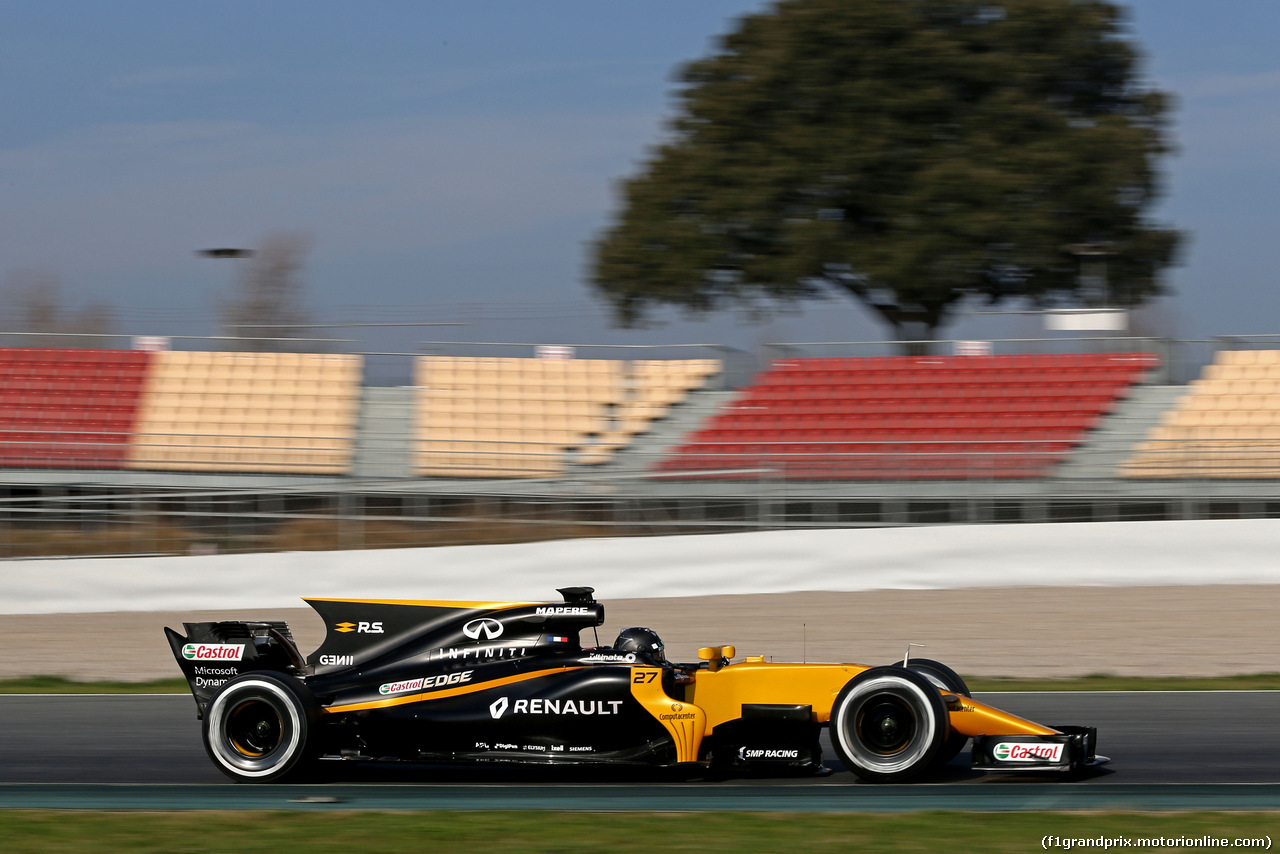 TEST F1 BARCELLONA 27 FEBBRAIO, Nico Hulkenberg (GER) Renault Sport F1 Team 
27.02.2017.