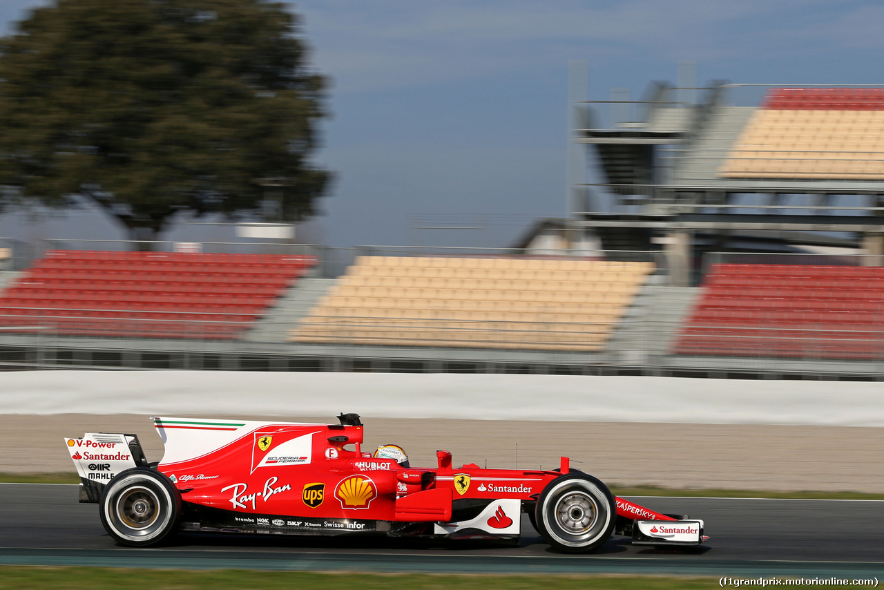 TEST F1 BARCELLONA 27 FEBBRAIO, Sebastian Vettel (GER) Ferrari 
27.02.2017.