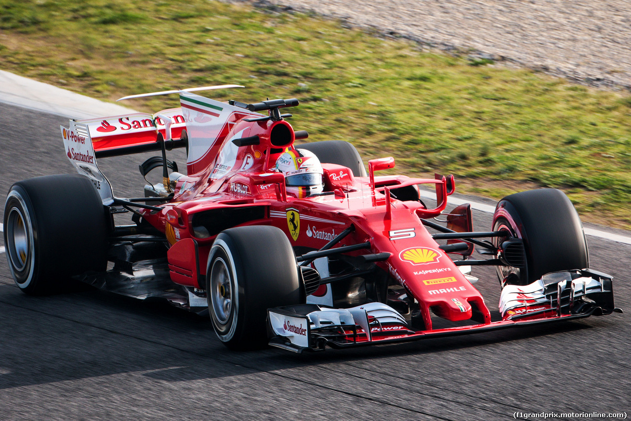 TEST F1 BARCELLONA 27 FEBBRAIO, Sebastian Vettel (GER) Ferrari SF70H.
27.02.2017.