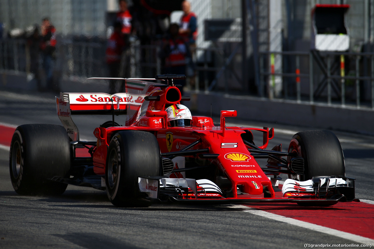 TEST F1 BARCELLONA 27 FEBBRAIO, Sebastian Vettel (GER) Ferrari SF70H.
27.02.2017.