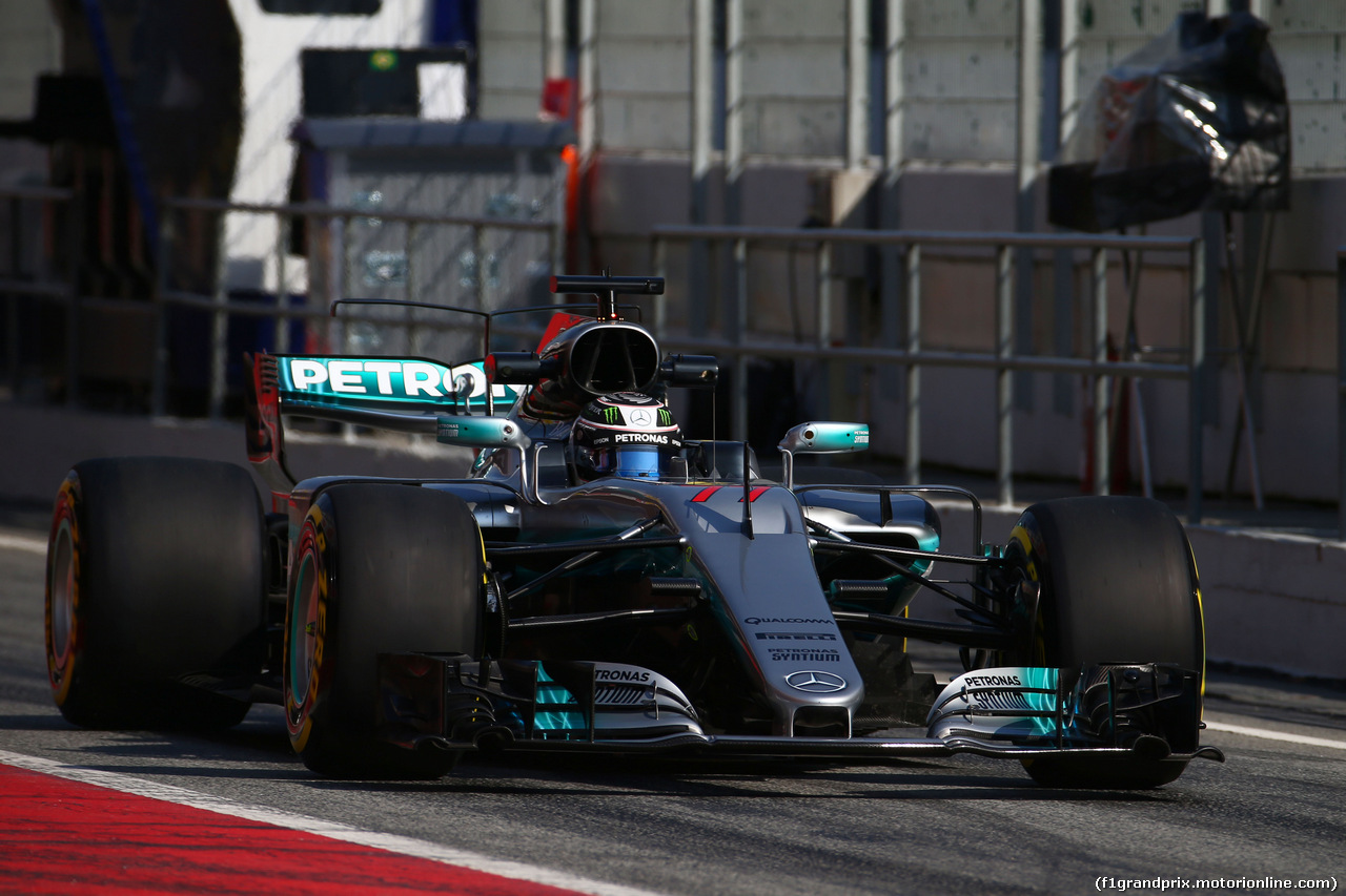 TEST F1 BARCELLONA 27 FEBBRAIO, Valtteri Bottas (FIN) Mercedes AMG F1 W08.
27.02.2017.