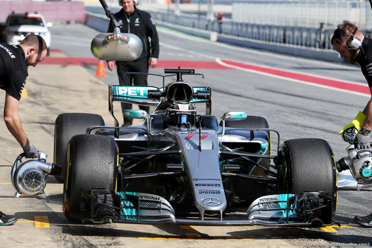 TEST F1 BARCELLONA 27 FEBBRAIO, Valtteri Bottas (FIN) Mercedes AMG F1 W08.
27.02.2017.