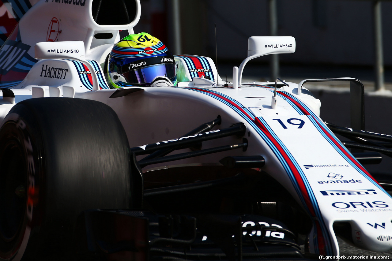 TEST F1 BARCELLONA 27 FEBBRAIO, Felipe Massa (BRA) Williams FW40.
27.02.2017.