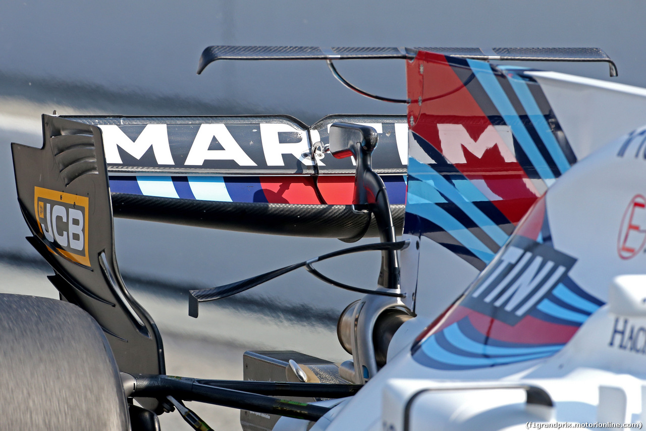 TEST F1 BARCELLONA 27 FEBBRAIO, Rear wings of the Williams F1 Team 
27.02.2017.