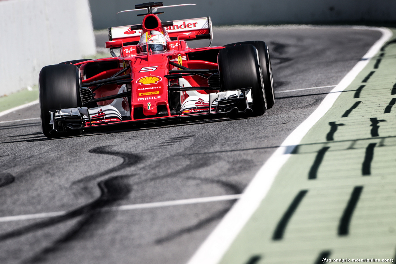 TEST F1 BARCELLONA 27 FEBBRAIO, Sebastian Vettel (GER) Ferrari SF70H.
27.02.2017.