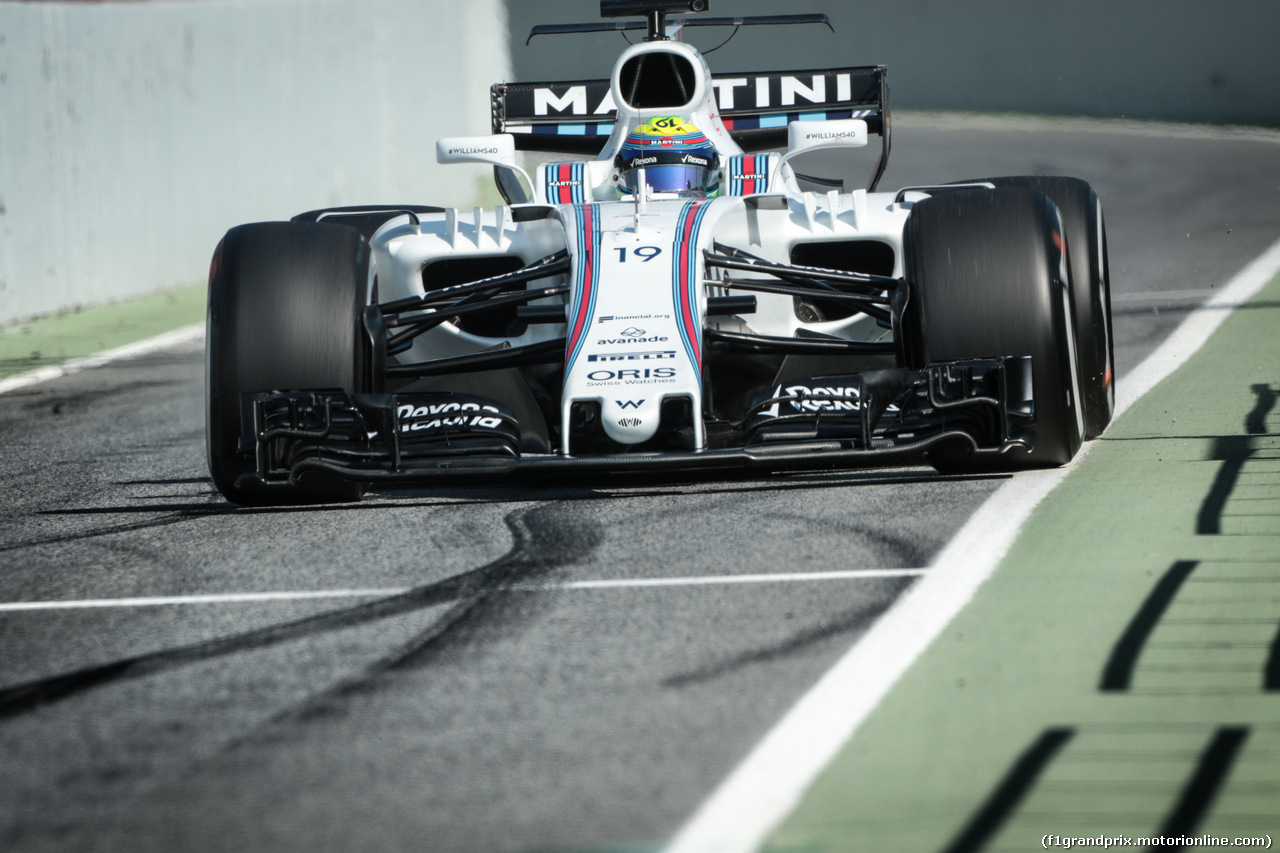 TEST F1 BARCELLONA 27 FEBBRAIO, Felipe Massa (BRA) Williams FW40.
27.02.2017.