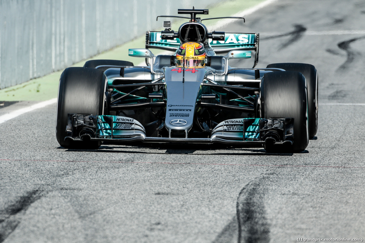 TEST F1 BARCELLONA 27 FEBBRAIO, Lewis Hamilton (GBR) Mercedes AMG F1 W08.
27.02.2017.