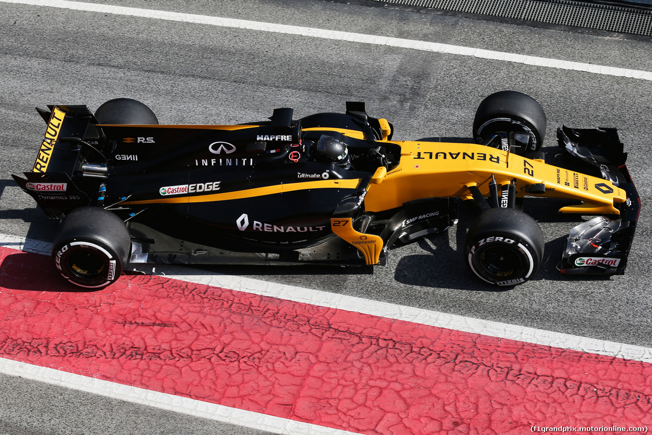 TEST F1 BARCELLONA 27 FEBBRAIO, Nico Hulkenberg (GER) Renault Sport F1 Team RS17.
27.02.2017.