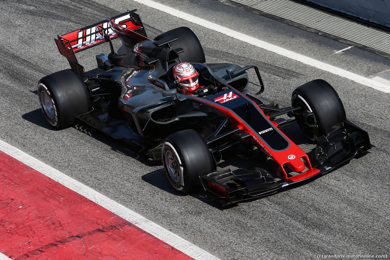 TEST F1 BARCELLONA 27 FEBBRAIO, Kevin Magnussen (DEN) Haas VF-17.
27.02.2017.