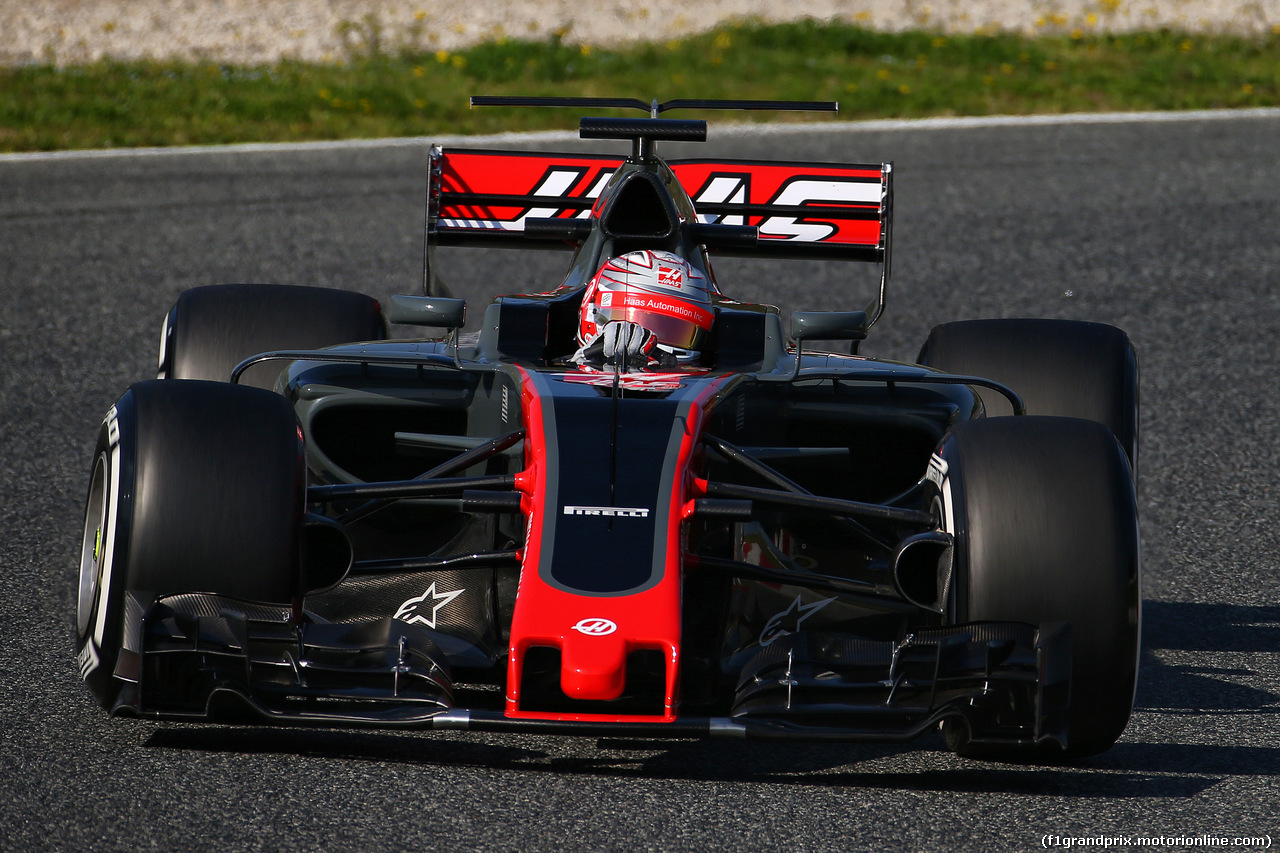 TEST F1 BARCELLONA 27 FEBBRAIO, Kevin Magnussen (DEN) Haas VF-17.
27.02.2017.