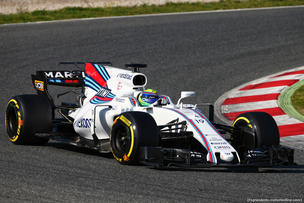 TEST F1 BARCELLONA 27 FEBBRAIO, Felipe Massa (BRA) Williams FW40.
27.02.2017.