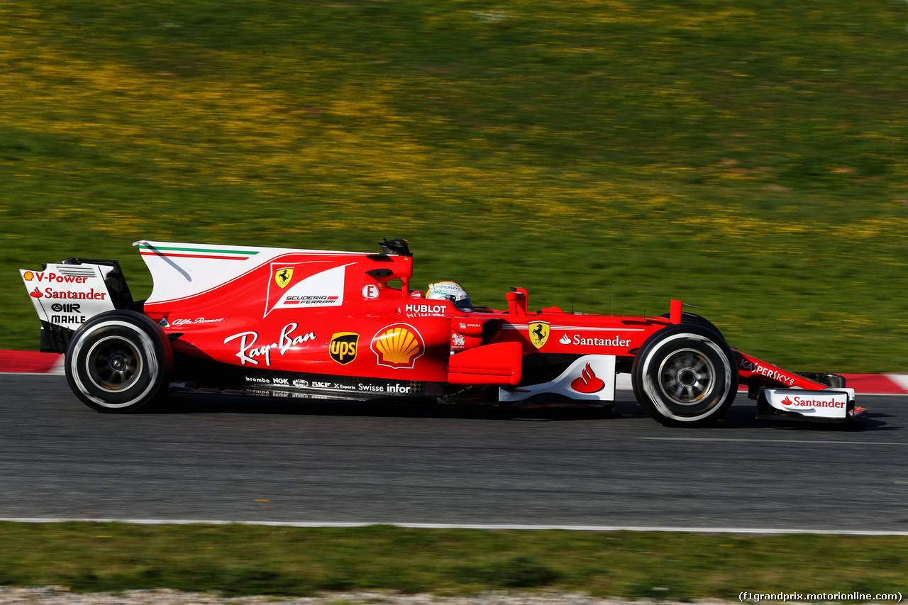 TEST F1 BARCELLONA 27 FEBBRAIO, Sebastian Vettel (GER) Ferrari SF70H.
27.02.2017.