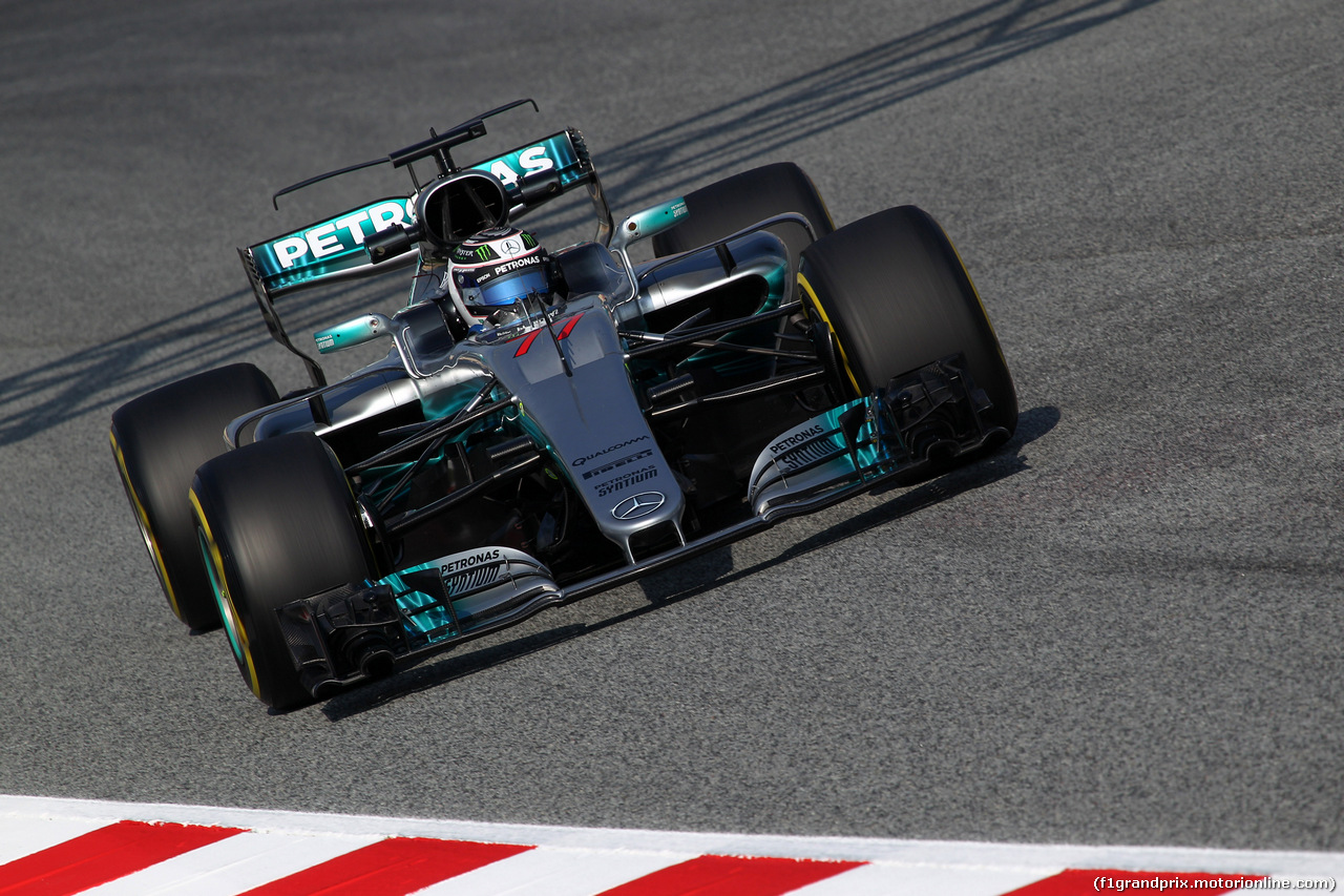 TEST F1 BARCELLONA 27 FEBBRAIO, 27.02.2017 - Valtteri Bottas (FIN) Mercedes AMG F1 W08