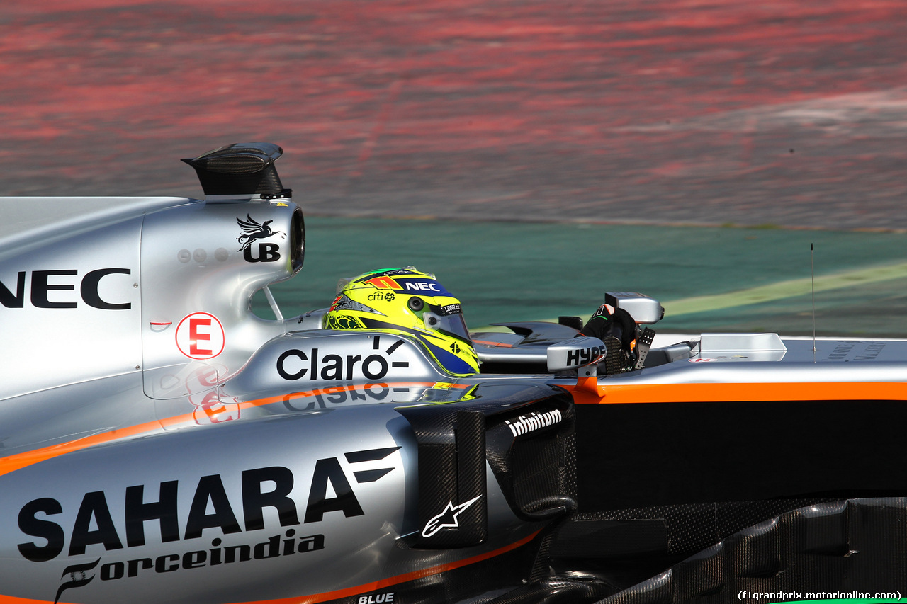 TEST F1 BARCELLONA 27 FEBBRAIO, 27.02.2017 - Sergio Perez (MEX) Sahara Force India F1 VJM010