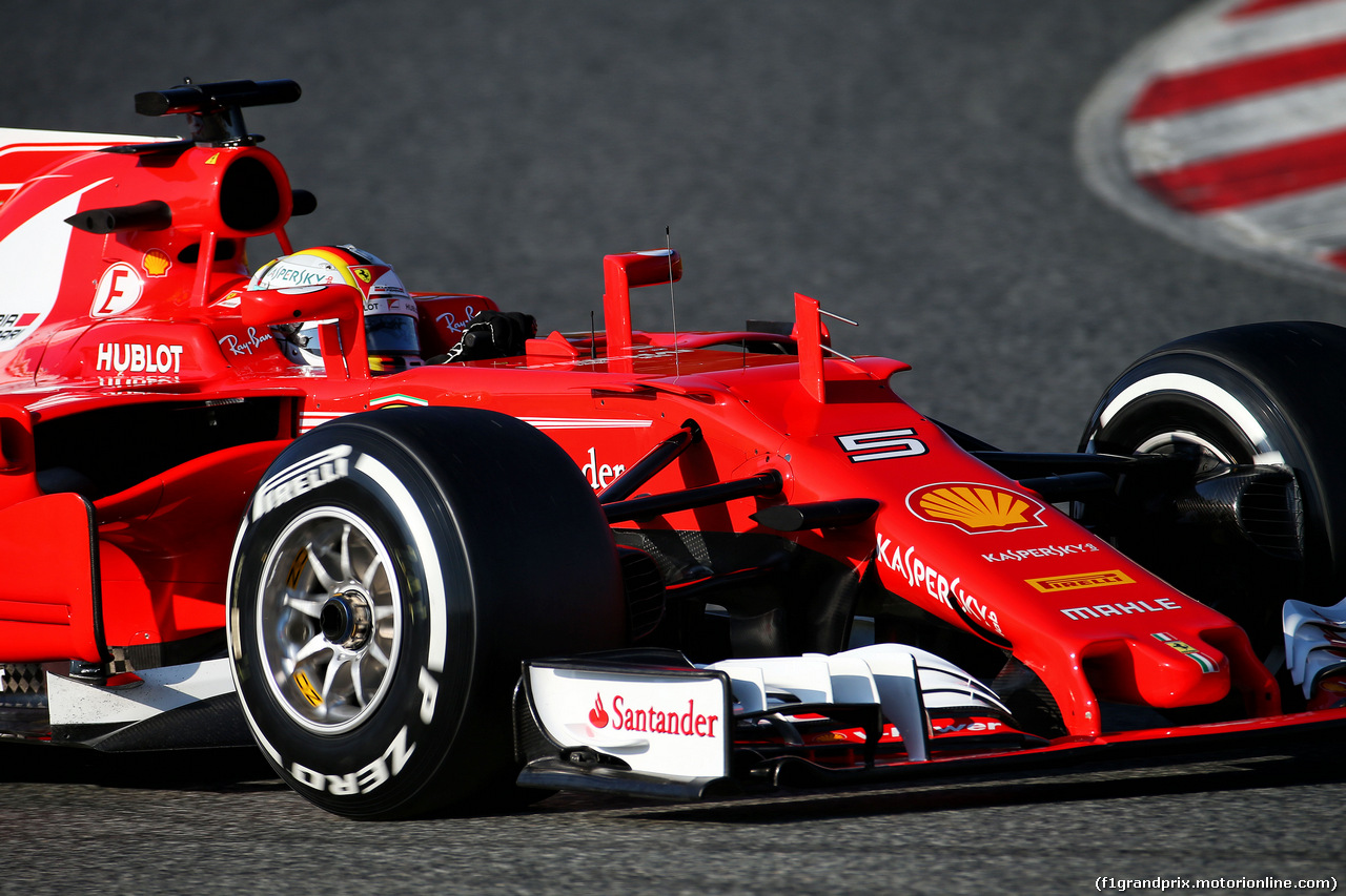 TEST F1 BARCELLONA 27 FEBBRAIO, Sebastian Vettel (GER) Ferrari SF70H.
27.02.2017.