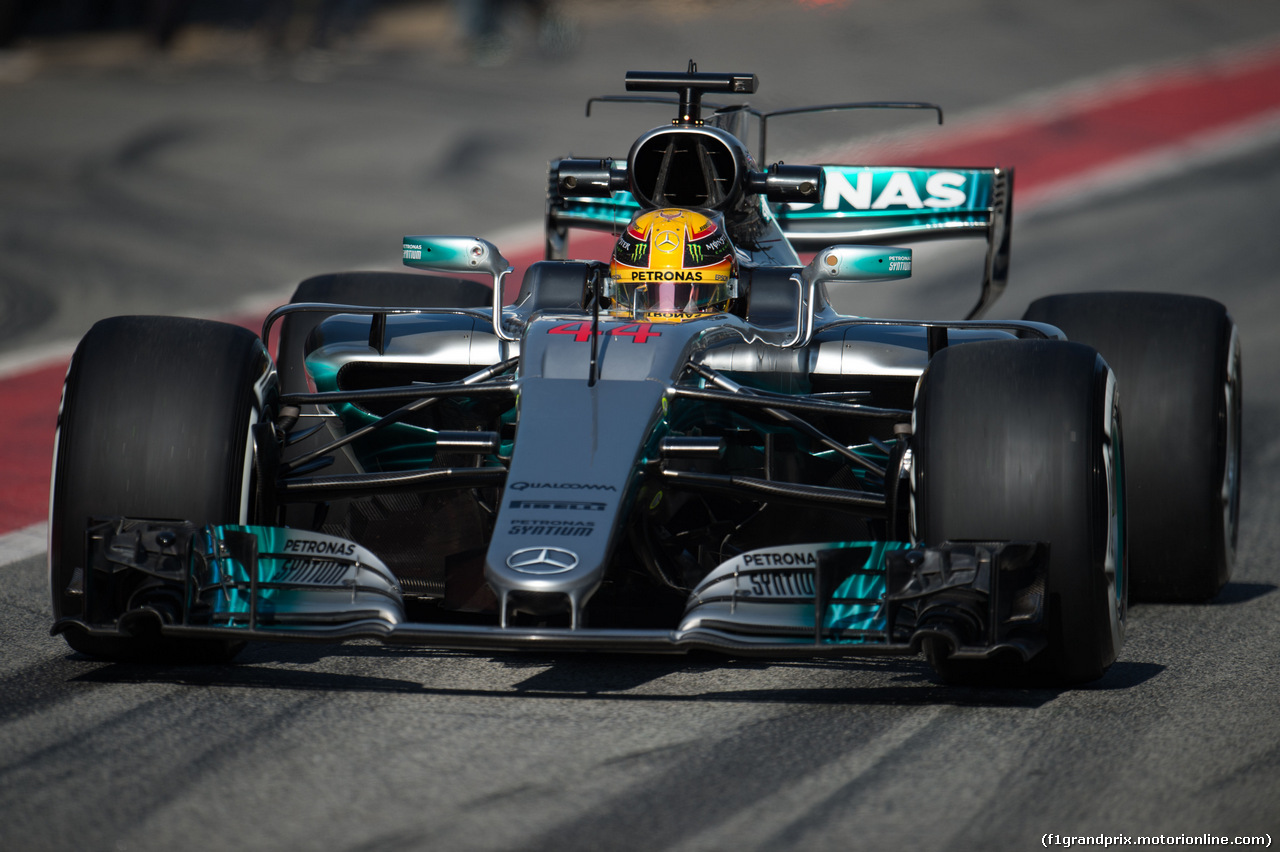 TEST F1 BARCELLONA 27 FEBBRAIO, Lewis Hamilton (GBR) Mercedes AMG F1 W08.
27.02.2017.