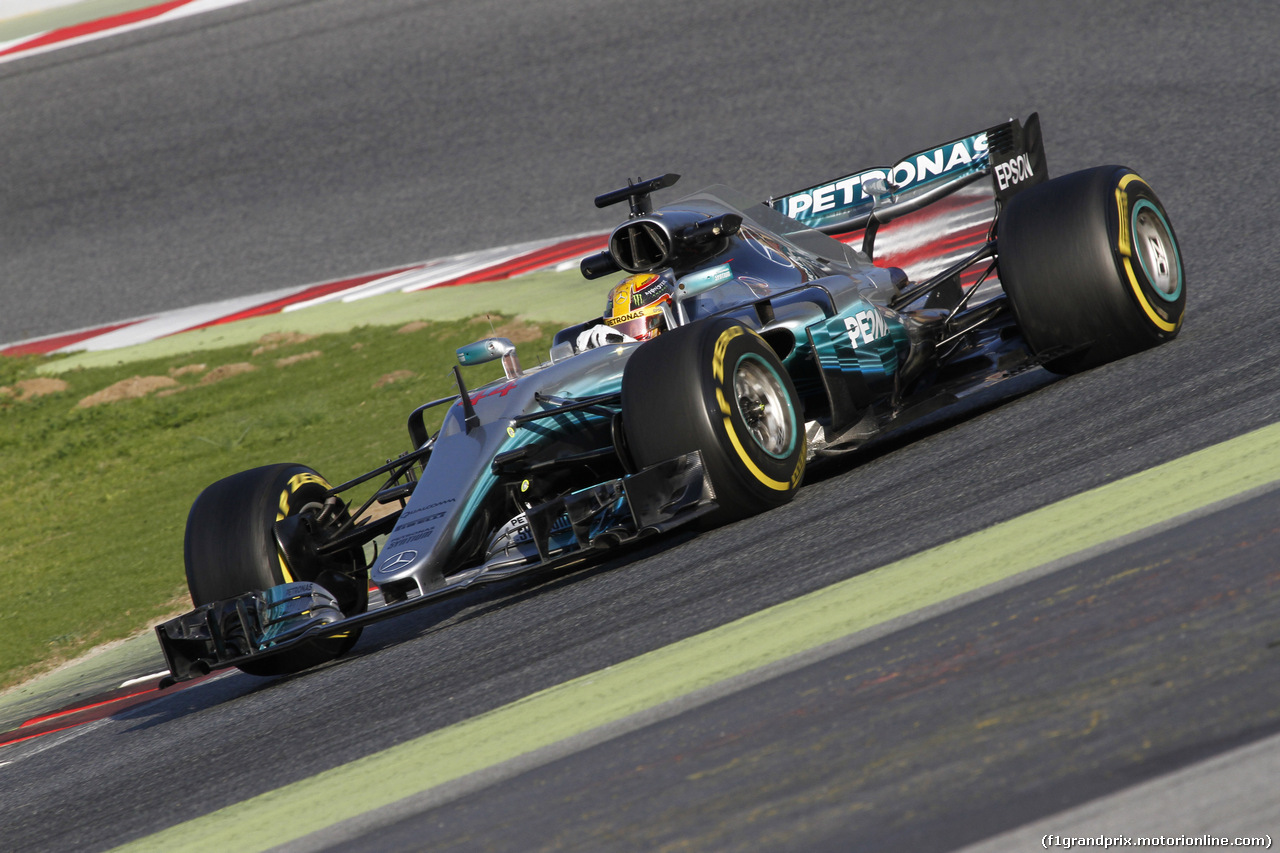 TEST F1 BARCELLONA 27 FEBBRAIO, 27.02.2017 - Lewis Hamilton (GBR) Mercedes AMG F1 W08